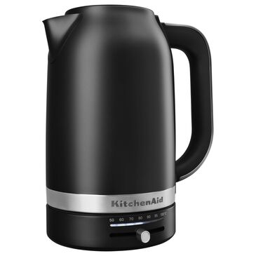 KitchenAid 1.7 Liter Variable Temperature Electric Kettle in Black Matte, , large