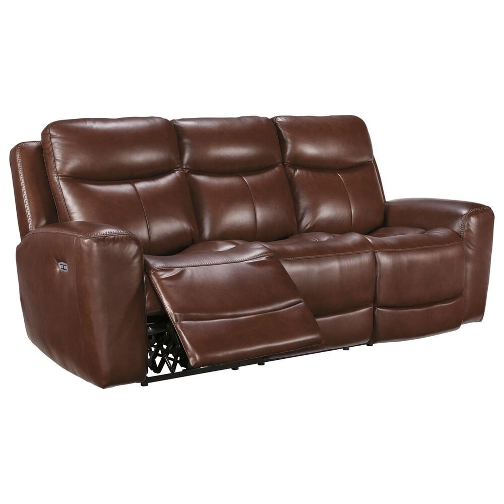 Ashley Next Move Power Reclining Sofa in Mahogany, , large