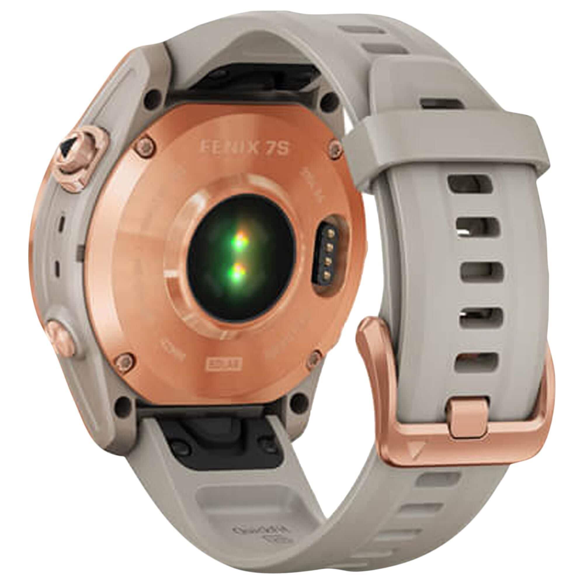 Garmin Fenix 7S Solar Edition Smartwatch 30mm Rose Gold with Light Sand  Band | Nebraska Furniture Mart
