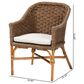 Baxton Studio Luis Arm Chair in Natural, , large