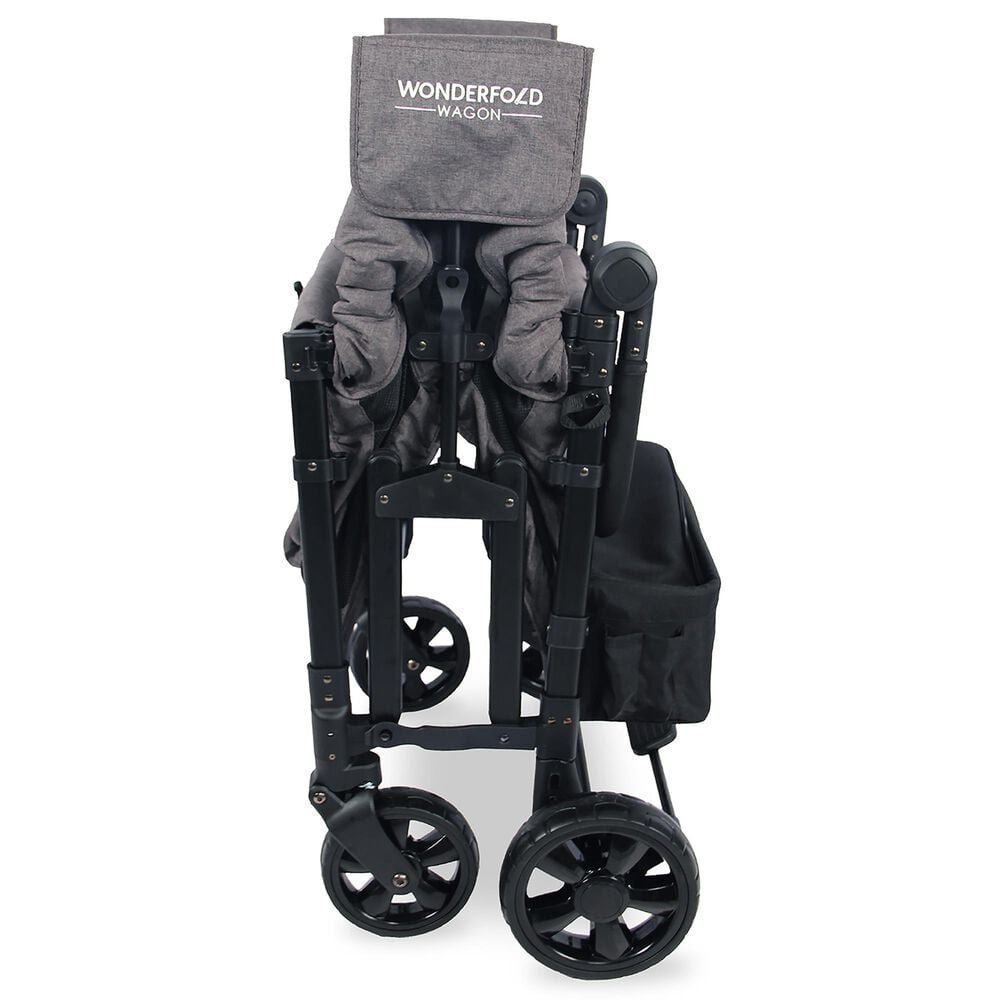 Wonderfold Elite Quad Stroller Wagon in Charcoal Gray, , large