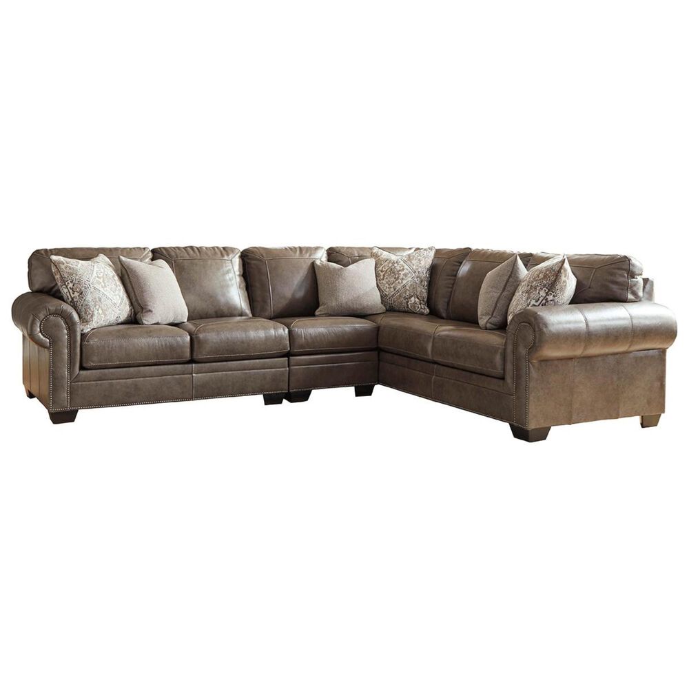 Signature Design by Ashley Roleson 3-Piece Left Facing L-Shaped Sectional in Quarry , , large