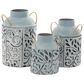 Maple and Jade Farmhouse Botanical Vase in Blue, Black and Brown (Set of 3), , large