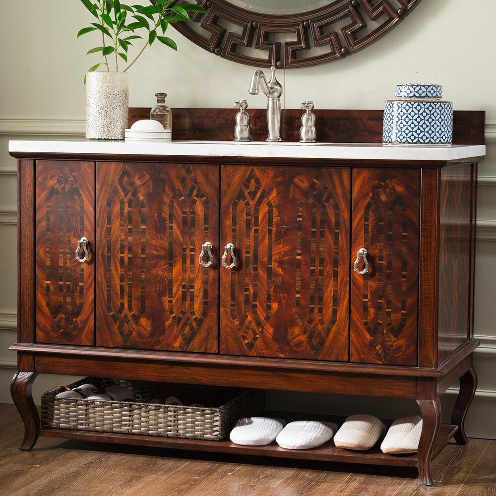 James Martin Palm Beach 48" Single Vanity Cabinet in Dark Amber, , large