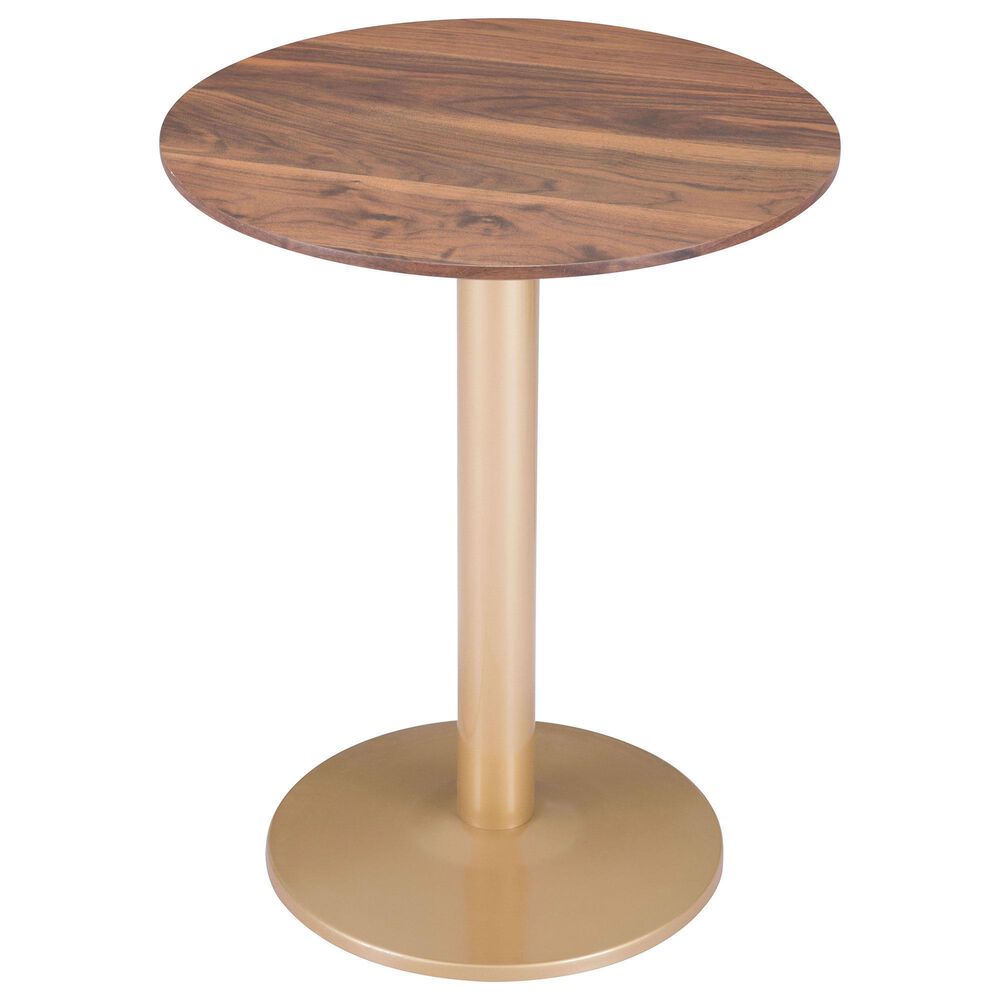 Zuo Modern Alto Bistro Table in Brown/Gold, , large