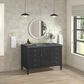 James Martin Vanities Myrrin 48" Vanity in Carbon Oak with 3 cm Parisien Bleu Quartz Top, , large