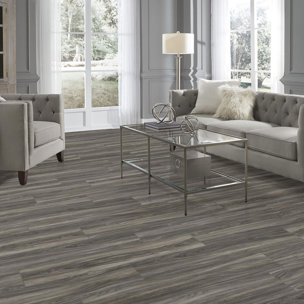 Mannington REALTA Glue Elmwood Smoke 7&quot; x 48&quot; Luxury Vinyl Plank, , large