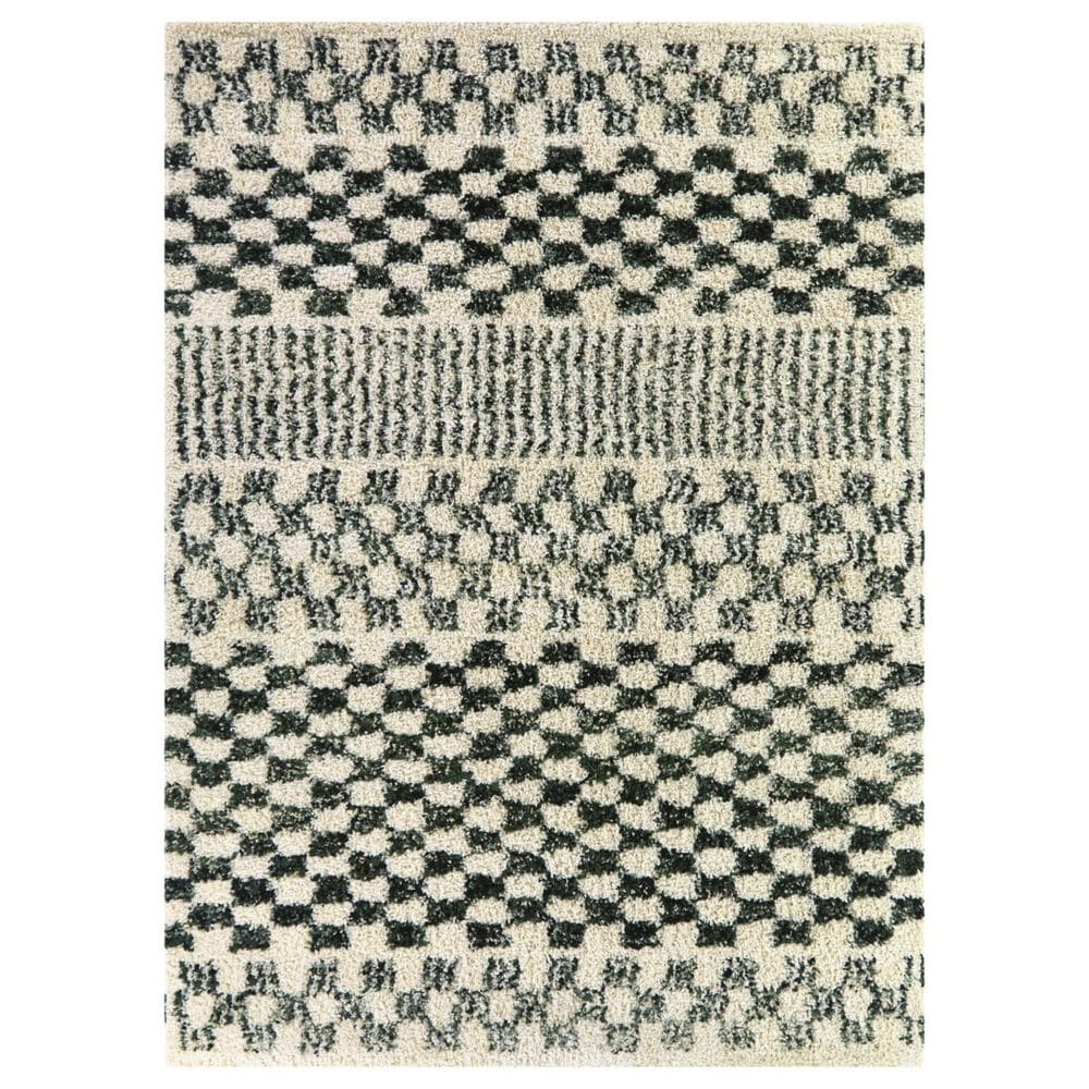 Balta Rugs Tibet Mendieta Green 7"10" x 10" Area Rug, , large