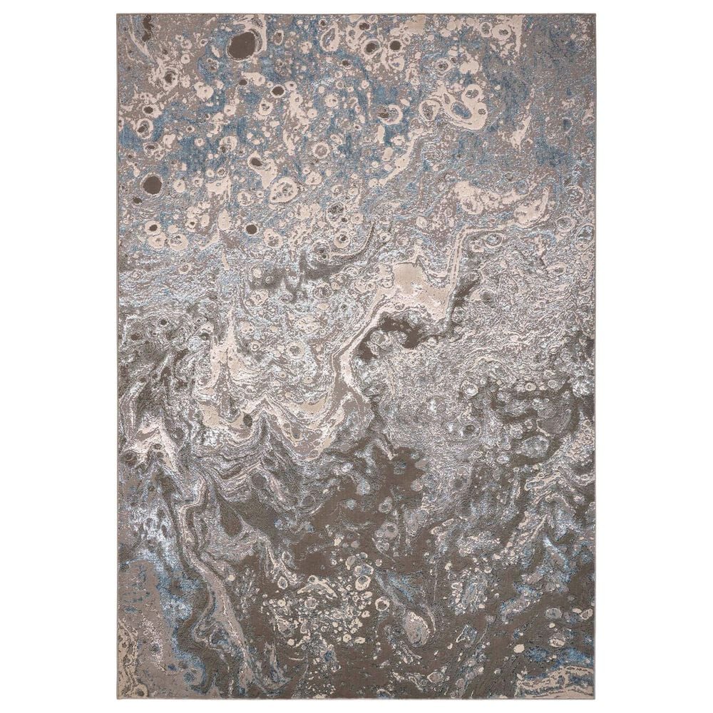 Feizy Azure 8" x 10" Silver and Blue Area Rug, , large