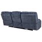 Oxford Furniture Reclining Sofa in Lucie Midnight with Power Headrest, , large