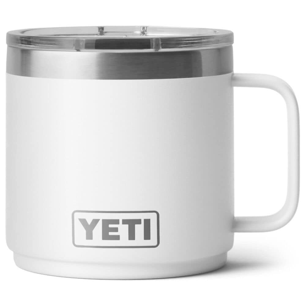YETI Rambler 14 Oz Stackable Mug with Magslider Lid in White, , large