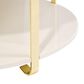 Vista Haus Ariana Cocktail Table in Gold and White, , large