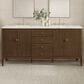 James Martin Vanities Myrrin 72" Double Vanity in Mid Century Walnut with 3 cm Ethereal Noctis Quartz Top, , large