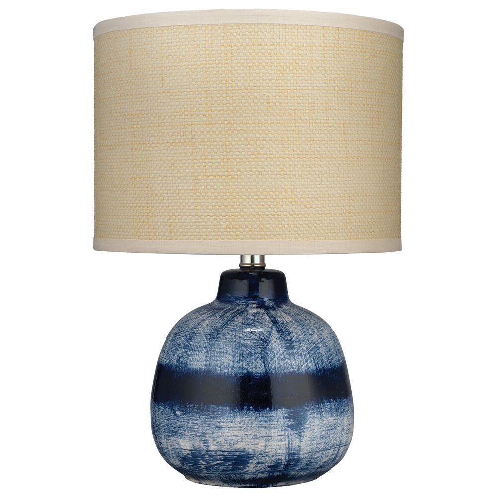 Splendor Living Batik 18" Table Lamp with Cream Shade in Blue, , large