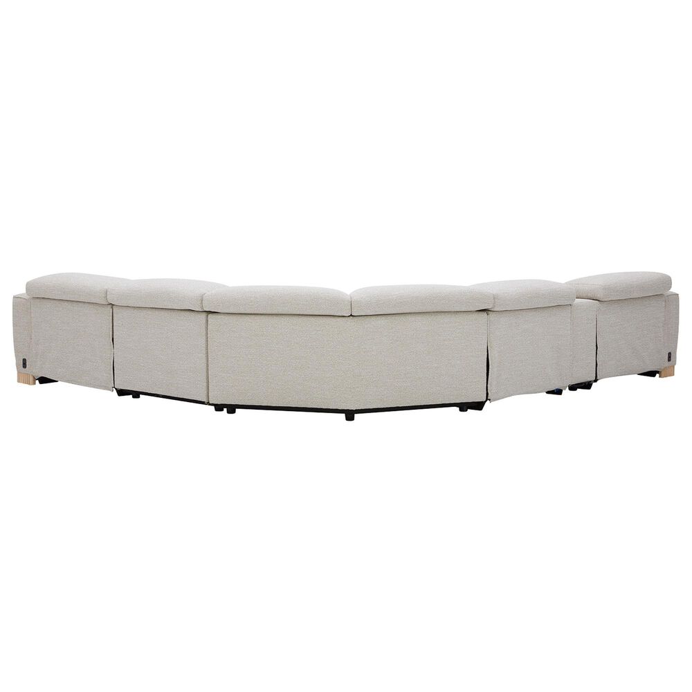 Interlochen 6-Piece Leather Reclining Sectional with Power Headrests, , large