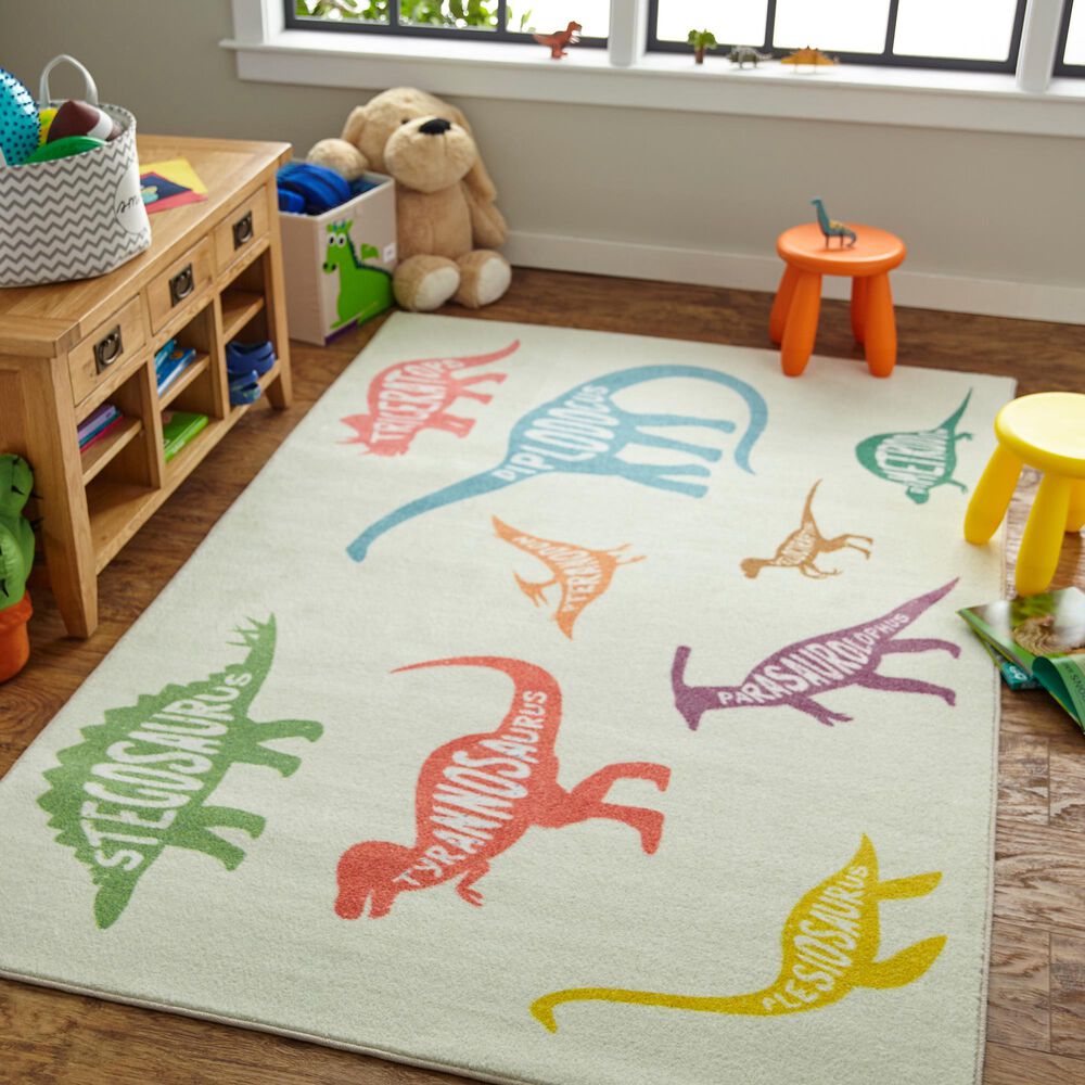 Karastan Prismatic  Z0347 A416  3&#39;4&quot; x 5&#39; Multicolor Kids Area Rug, , large