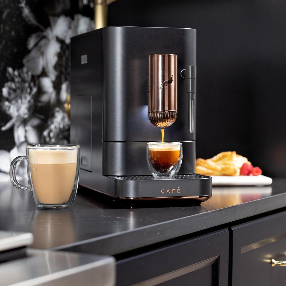 Cafe 40.5 Oz Affetto Espresso Machine in Matte Black, , large