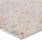 Jaipur Cirque Waverly 10"2" x 14" Pumice Stone, White Alyssum, Turbulence, Dull Gold and Cashew Area Rug, , large