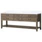 Lexora Home Norwalk 84" Double Bathroom Vanity in Grey Oak with White Carrara Marble Top  and Rectangle Sink, , large