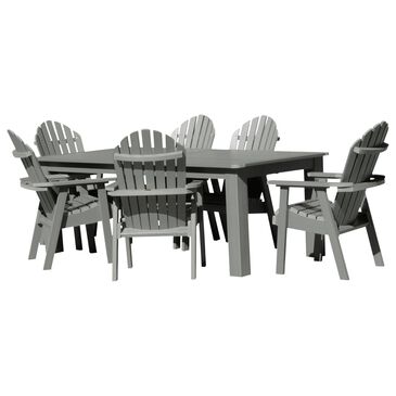 Highwood USA Muskoka 7-Piece Patio Bistro Dining Set in Coastal Teak, , large