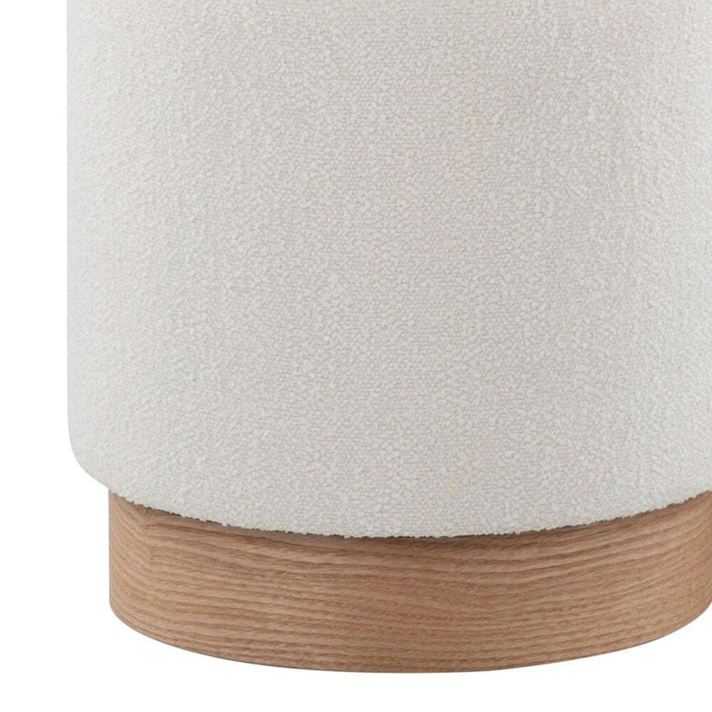 Lumisource Marla 2-Piece 16&quot; Nesting Ottoman Set in Cream, , large
