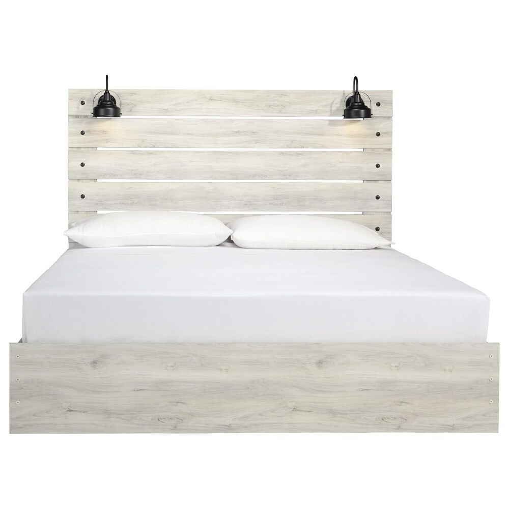 Ashley Cambeck 4 Piece Panel King Bedroom Set in Whitewash, , large