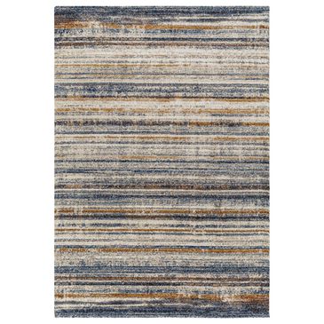 Surya Tuscany 7"10" Square Blue, Mustard and Cream Area Rug, , large
