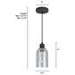 Hunter Lochmeade 1-Light Mini Pendant in Natural Iron, , large