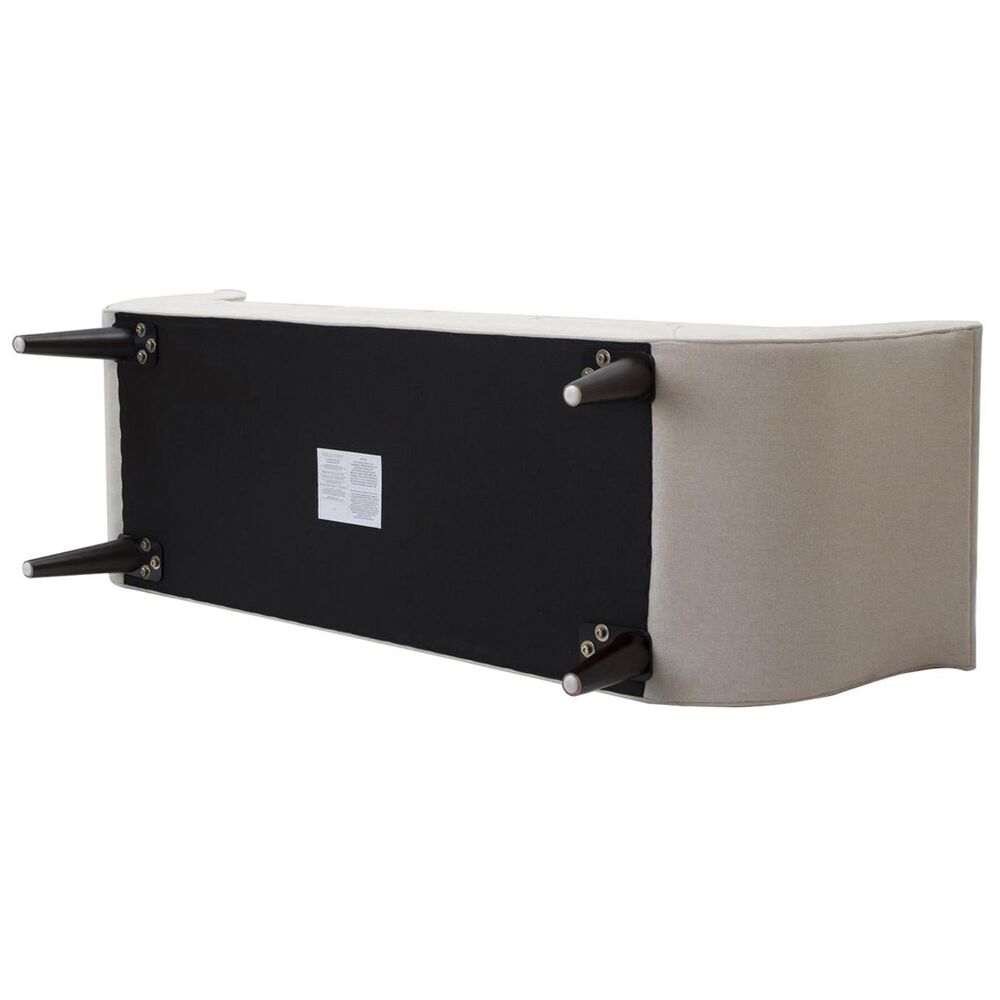 Jennifer Taylor Home Alma Tufted Entryway Bench in Sky Neutral