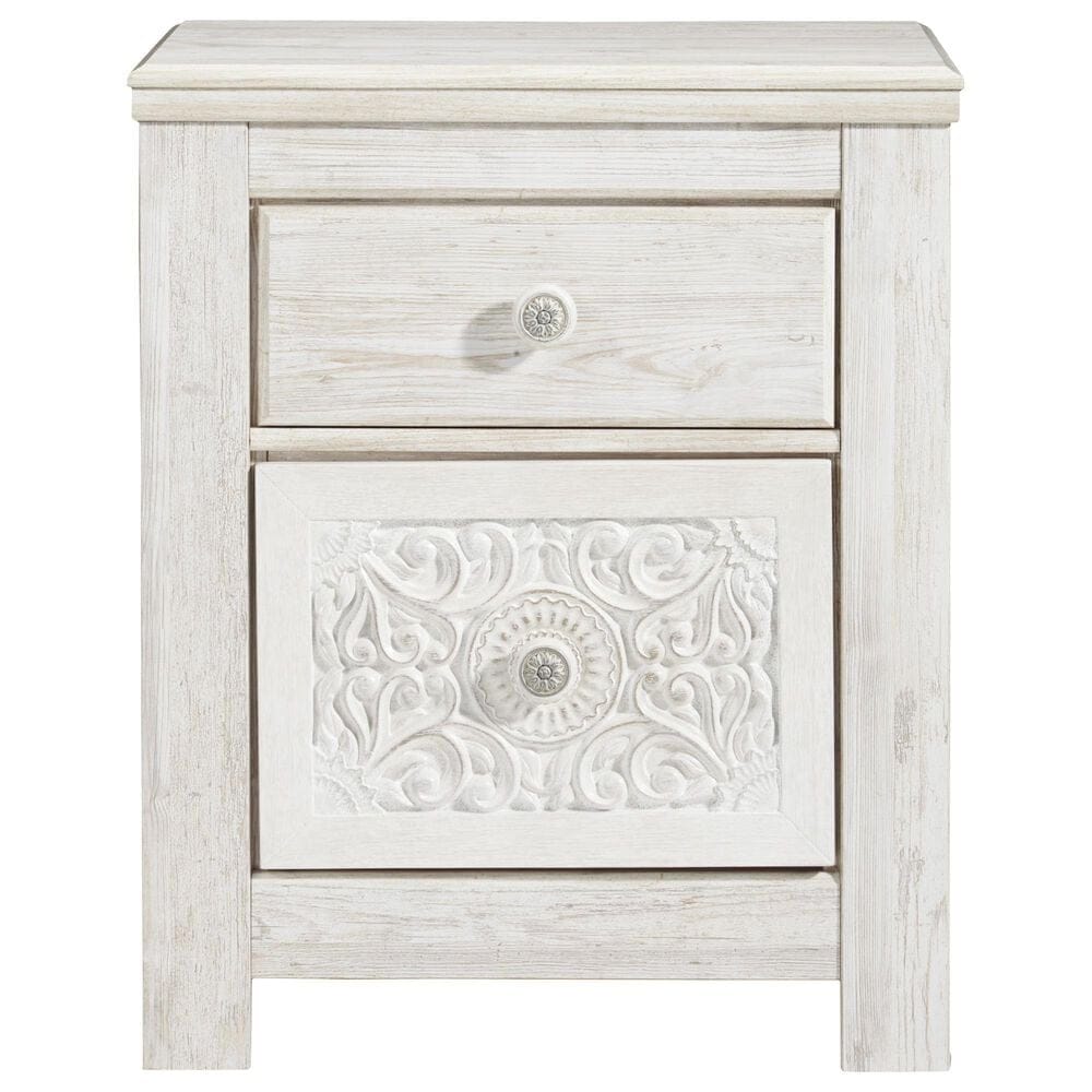 Ashley Paxberry 4-Piece Full Bedroom Set in Whitewash, , large