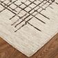 Feizy Maddox 5" x 8" Beige and Brown Area Rug, , large