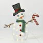 HOMLUX 2-Piece Heart Snowman with LED Lights in White, , large