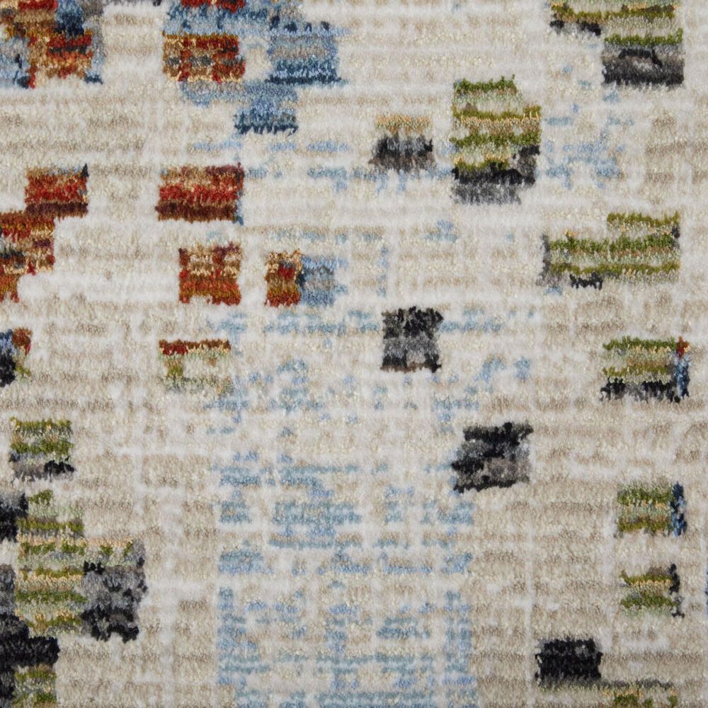 Feizy Sonora 39NVF 5&#39; x 7&#39;6&quot; Ivory and Multicolor Area Rug, , large
