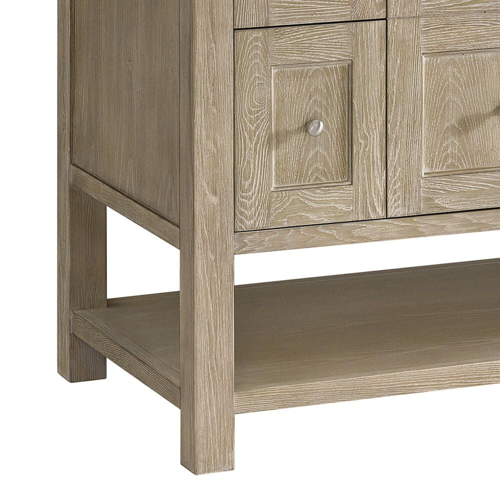James Martin Vanities Breckenridge 72&quot; Double Vanity in Whitewashed Oak with 3 cm Lime Delight Quartz Top, , large