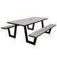 Global Note Collections Oak Park Picnic Table in Brown, , large