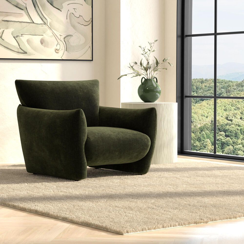 Golden Wave Furniture Atlas Accent Chair in Green, , large