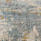Surya Dresden Taupe, Off-White, Deep Teal, Dusty Sage, Ink Blue, Mustard and Light Gray 7"10" Round Area Rug, , large