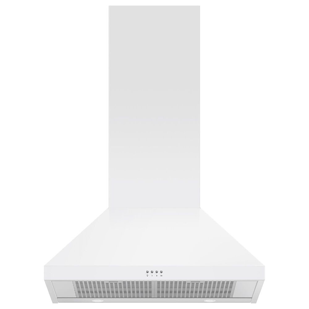 Fisher &amp; Paykel 30&quot; Classic Wall Hood with Pyramid Chimney in White, , large