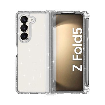ITSkins Supreme R Hinge Spark Case with Pen Holder for Samsung Galaxy Z Fold5 in Transparent, , large