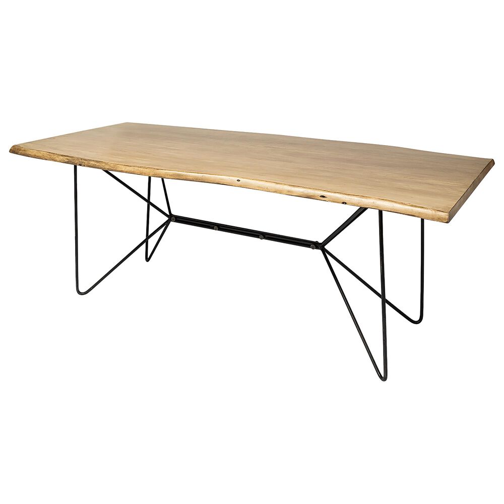 Mercana Papillion II Dining Table in Brown and Matte Black , , large