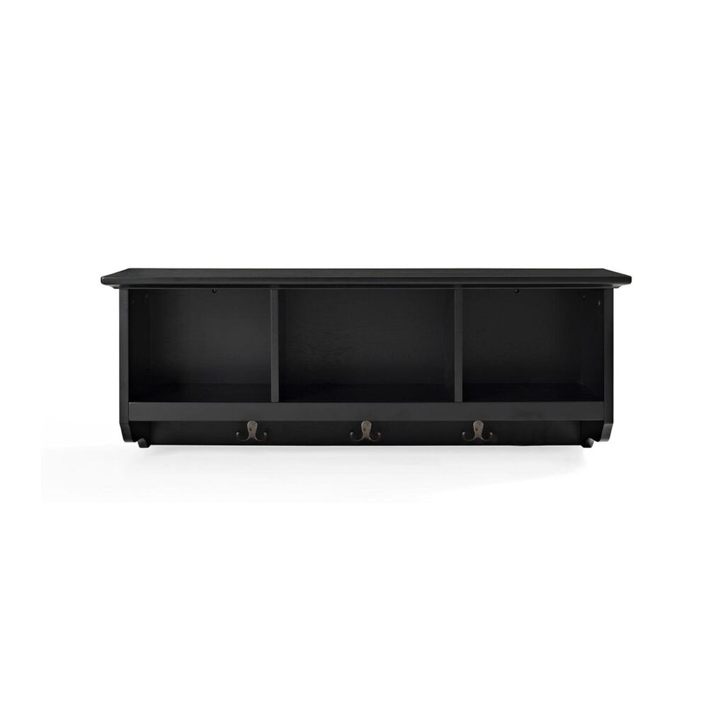 Crosley Furniture Brennan Entryway Storage Shelf in Black, , large