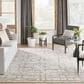 Nourison Luna 8"6" x 11"6" Ivory and Grey Area Rug, , large