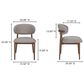 Moe"s Home Collection Ellie Side Chair in Light Brown, , large