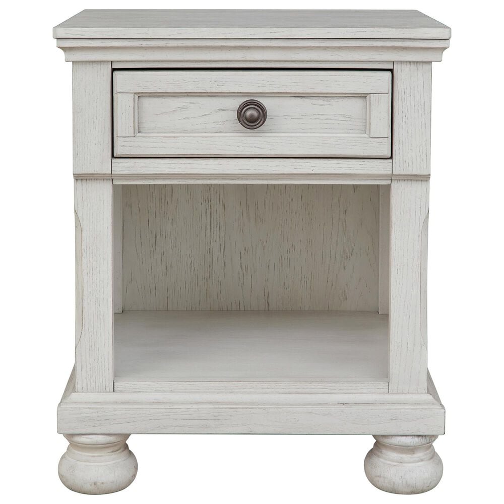 Ashley Robbinsdale 1 Drawer Nightstand in Antique White, , large