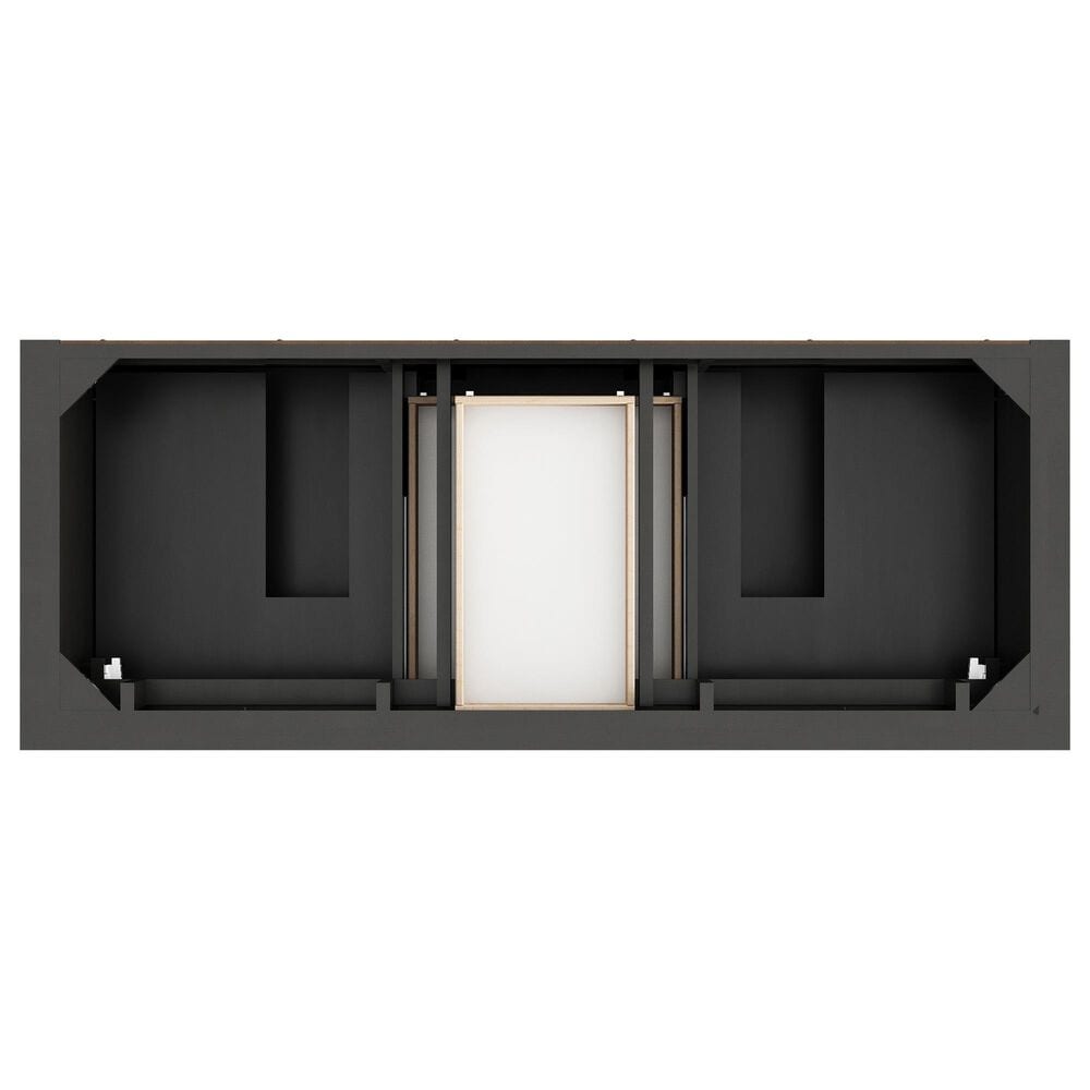 James Martin Vanities Brookfield 60" Double Bathroom Vanity in Black Onyx with 3 cm Eternal Jasmine Pearl Silestone Top, Rectangular Sinks and FreePower Wireless Charger, , large