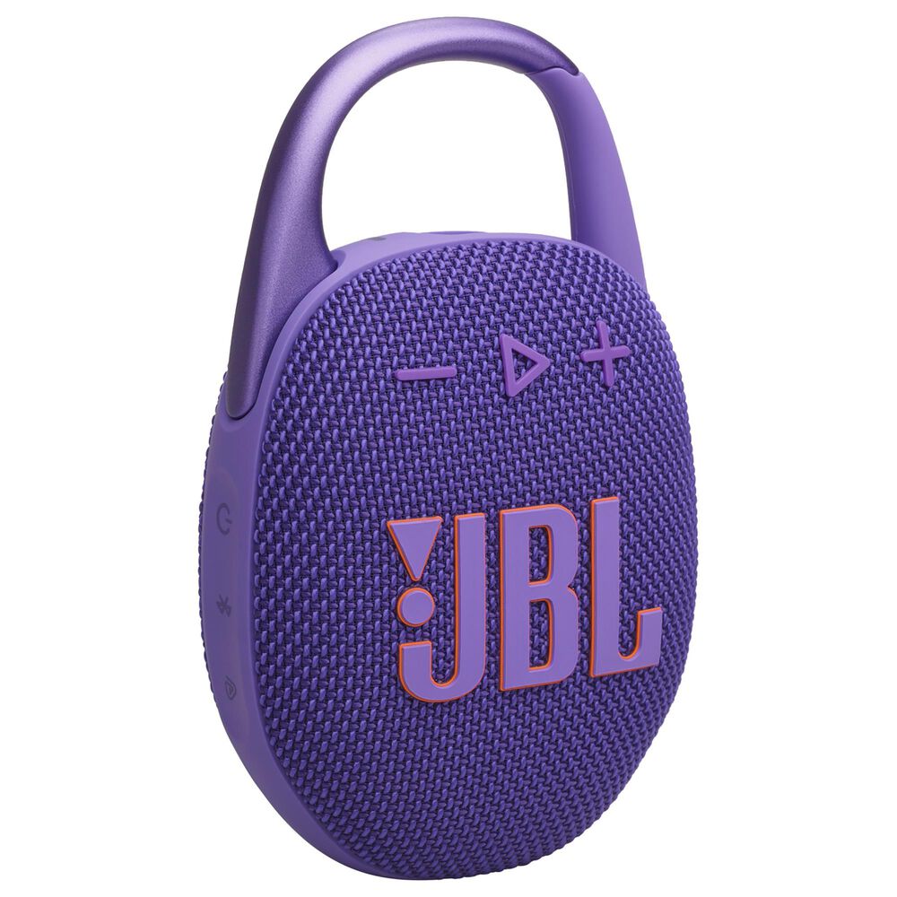 JBL Clip 5 Portable Waterproof Bluetooth Speaker in Purple, , large