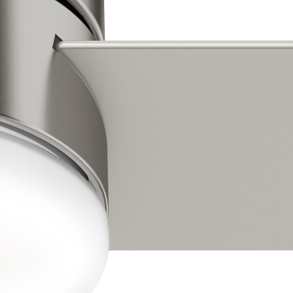 Hunter Minimus Low Profile 44&quot; Ceiling Fan with LED Light in Brushed Nickel, , large
