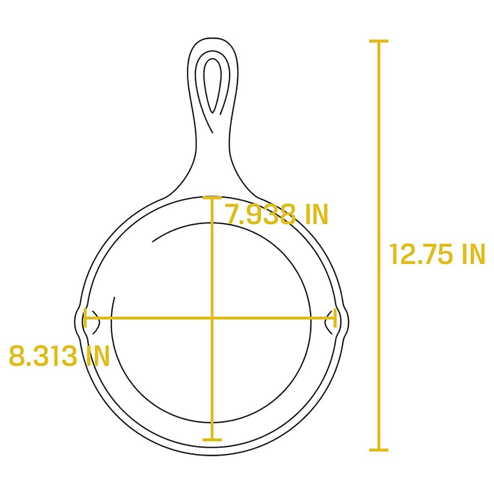 Lodge 8&quot; Cast Iron Skillet in Black, , large