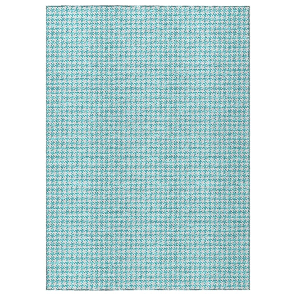 Dalyn Rug Company Hinton 10" x 14" Aqua Indoor/Outdoor Area Rug, , large