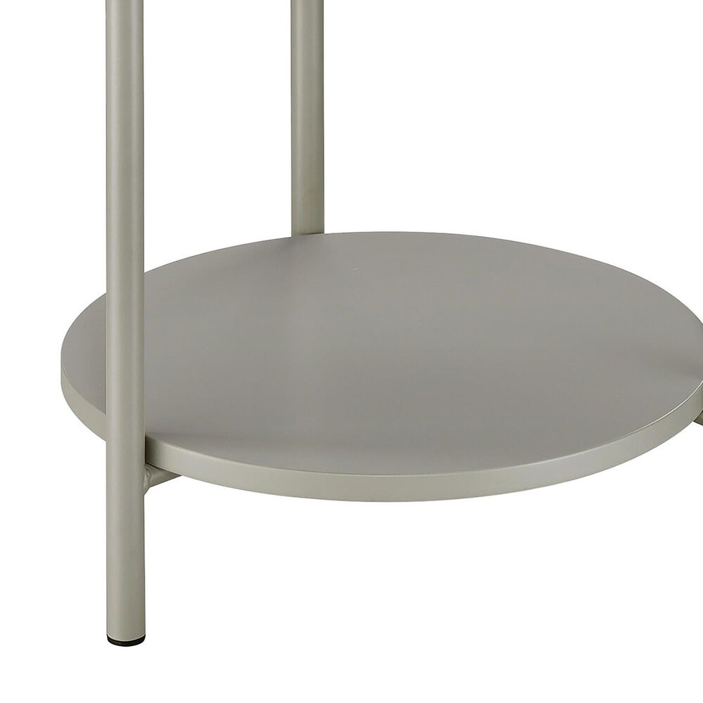 OSP Home Elgin Accent Table in Grey NFM